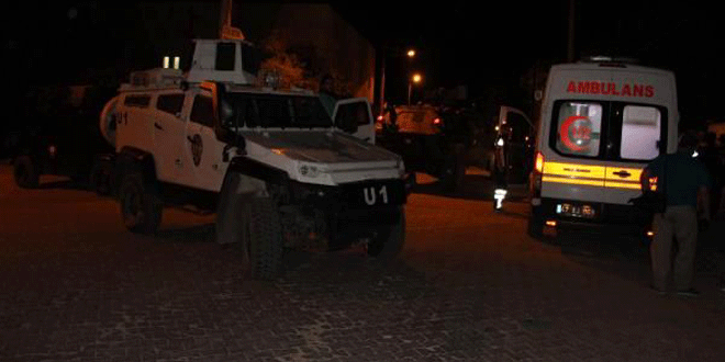 Mardin’de zırhlı polis aracına ve karakola saldırı