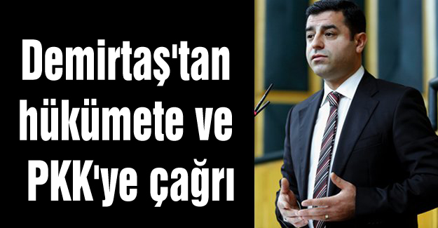 Demirtaş’tan hükümete ve PKK’ye çağrı