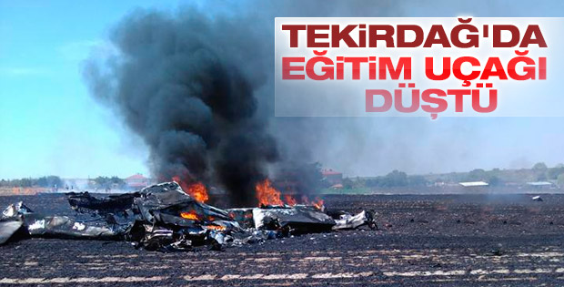 Tekirdağ’da eğitim uçağı düştü: 2 kişi hayatını kaybetti