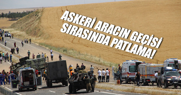 Silvan’da askeri aracın geçişi sırasında patlama