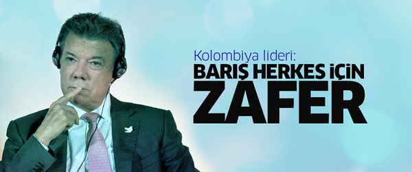 Kolombiya lideri: Barış herkes için zafer