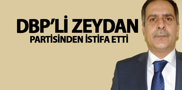 Büyükçiftlik Belediye Başkanı Rüştü Zeydan DBP’den istifa ettiğini açıkladı