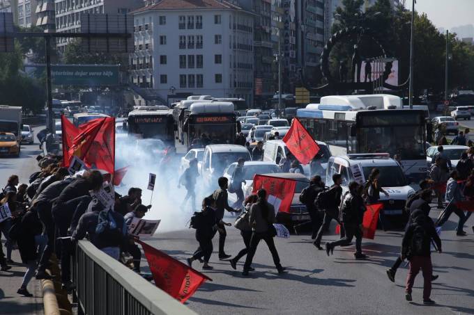 10 Ekim anmasına polis müdahalesi