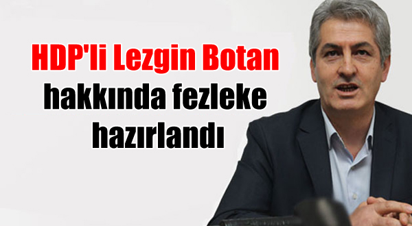 HDP’li Lezgin Botan hakkında fezleke hazırlandı