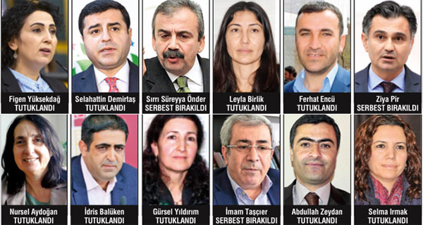 8 HDP’li vekilden cezaevi mesajları