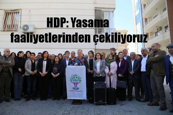 HDP: Yasama faaliyetlerinden çekiliyoruz