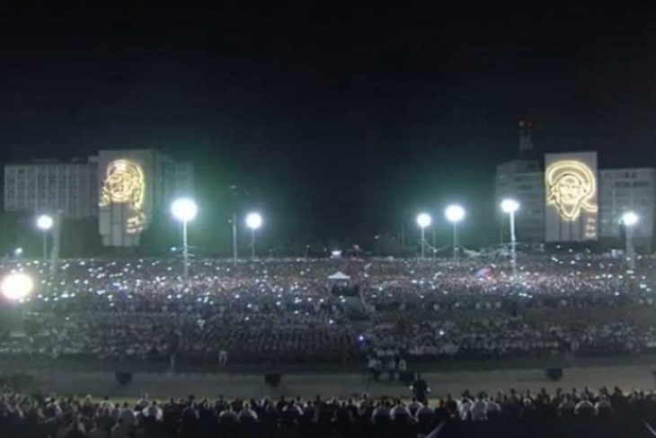 Havana’da yüz binler ‘Ben Fidel’im’ dedi