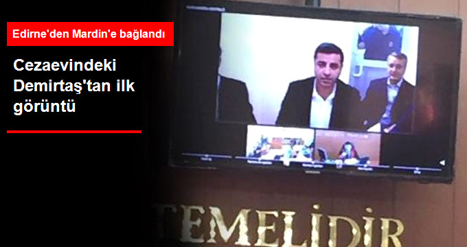 Cezaevindeki HDP Eş Genel Başkanı Selahattin Demirtaş’tan ilk görüntü