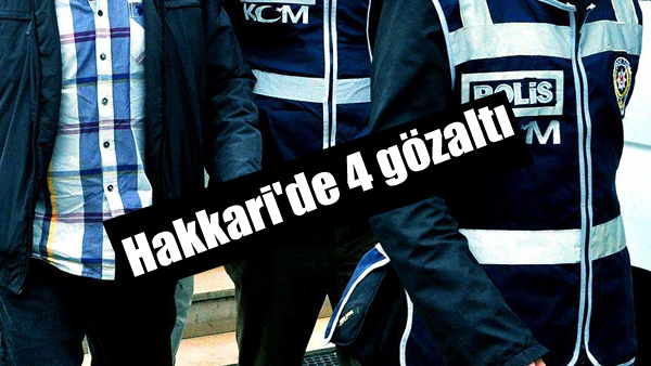 Hakkari’de ev baskınları: 4 gözaltı