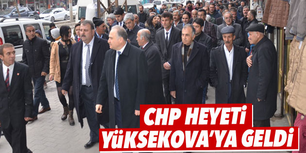 CHP heyeti Yüksekova’ya geldi