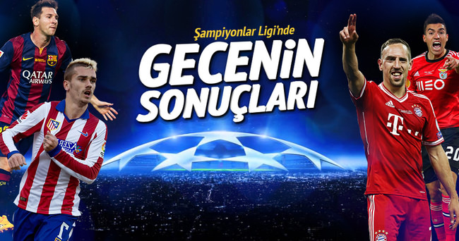 UEFA Şampiyonlar Ligi’nde gecenin sonuçları