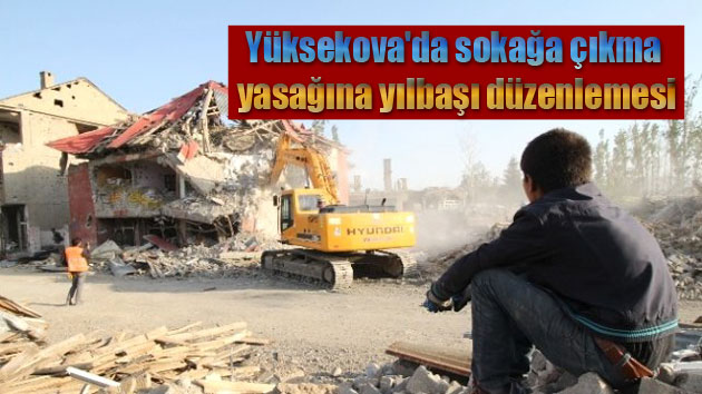 Yüksekova’da sokağa çıkma yasağına yılbaşı düzenlemesi