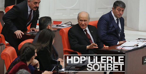 Bahçeli, HDP grubuyla sohbet etti