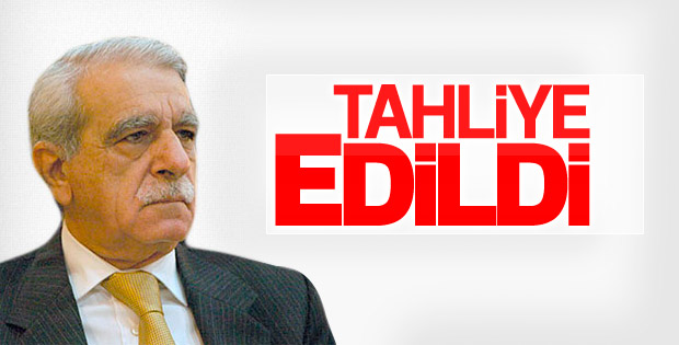 Ahmet Türk tahliye edildi