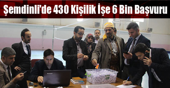 Şemdinli’de 430 Kişilik İşe 6 Bin Başvuru