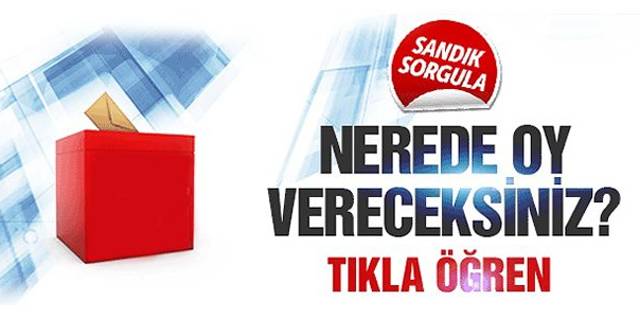 Nerede oy kullanacağım? YSK 2017 referandum seçmen sorgulama