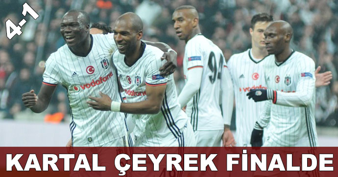 Beşiktaş UEFA Avrupa Ligi’nde çeyrek finalde