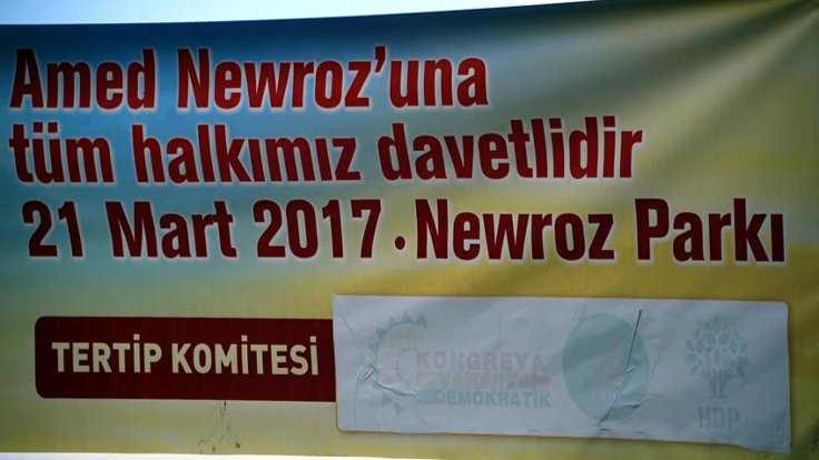 Newroz çağrılarında logolar kapatıldı