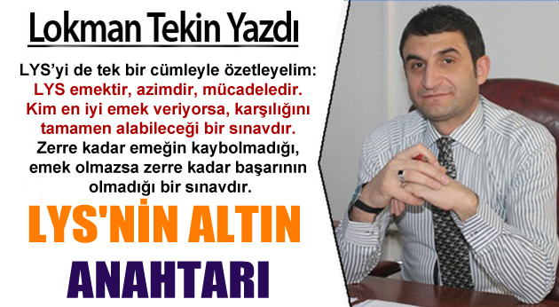 LYS’NİN ALTIN ANAHTARI