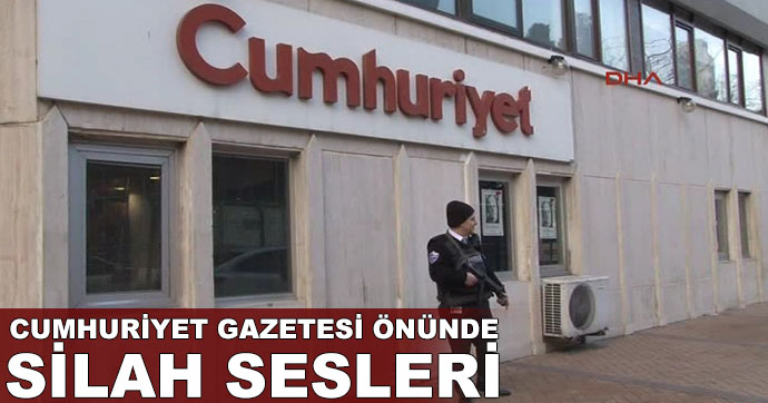 Cumhuriyet önünde silah sesleri!