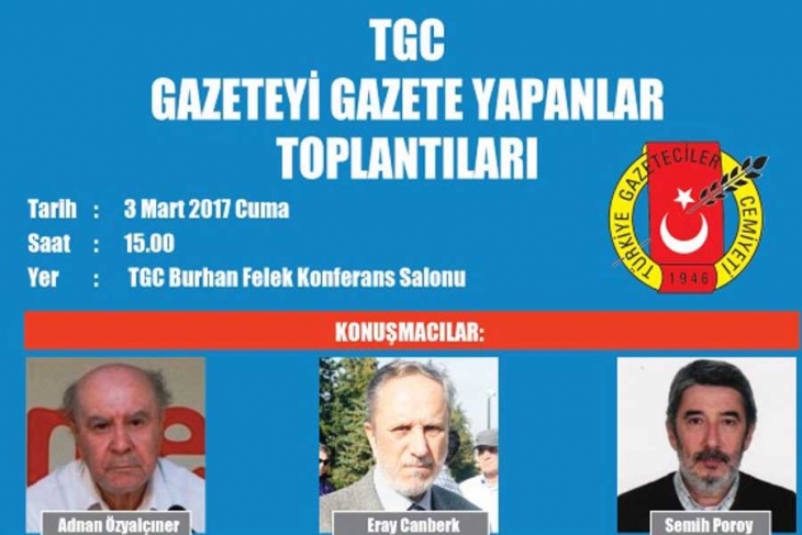 TGC ‘Gazeteyi Gazete Yapanlar’ etkinliğini başlatıyor