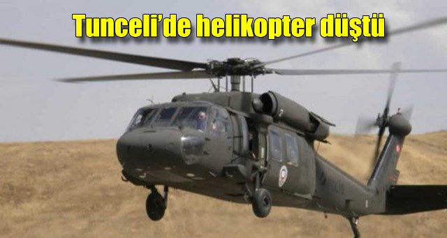 Tunceli’de düşen helikopterdeki 12 kişi yaşamını yitirdi