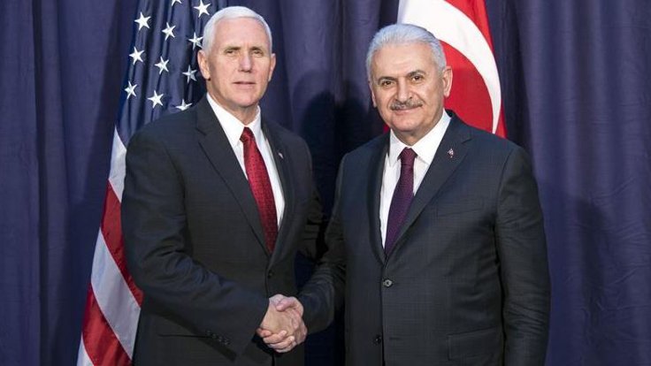 Başbakan Yıldırım ABD Başkan Yardımcısı Pence ile görüştü