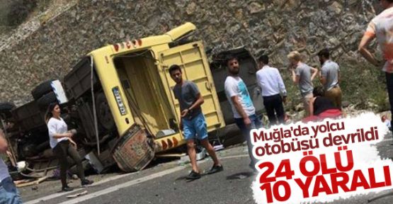 Marmaris’te tur otobüsü devrildi: 24 ölü