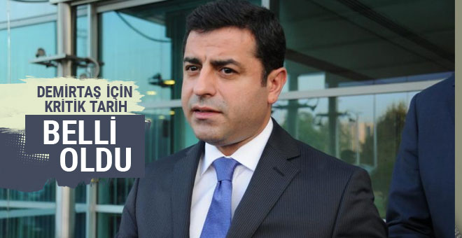 Demirtaş 6 Eylül’de mahkemeye çıkacak