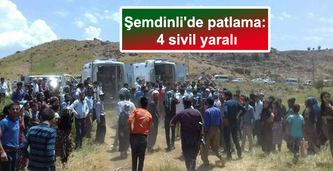 Şemdinli’de patlama: 4 sivil yaralı