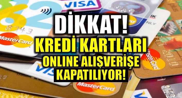 Kredi kartında online alışverişe onay şartı