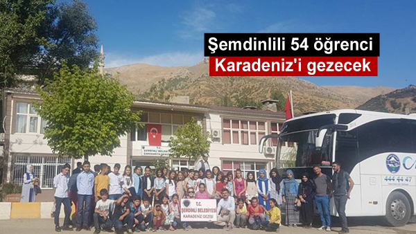 Şemdinlili 54 öğrenci Karadeniz’i gezecek