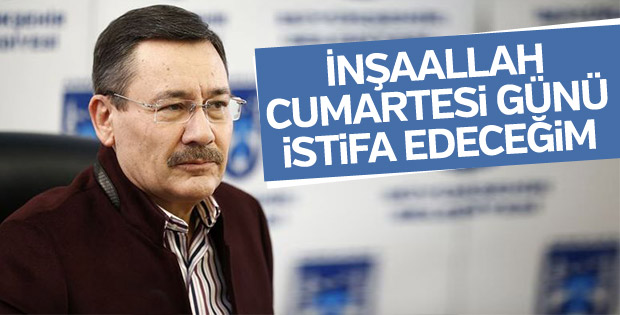 Melih Gökçek cumartesi günü istifa edecek