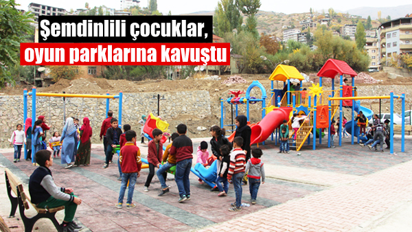 Şemdinlili çocuklar, oyun parklarına kavuştu