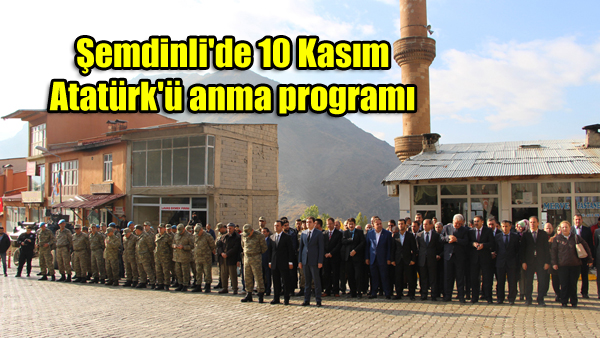 Şemdinli’de 10 Kasım Atatürk’ü anma programı