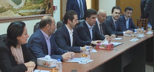 Neçirvan Barzani ile Kubad Talabani deprem bölgesinde