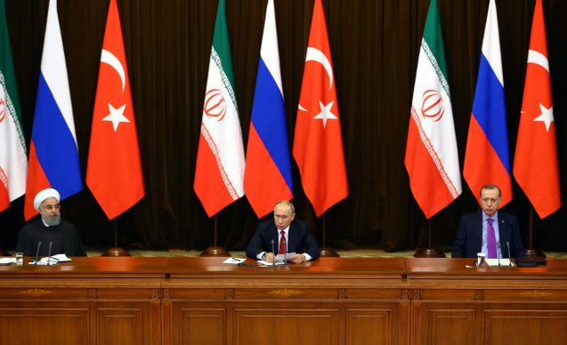 Erdoğan, Putin ve Ruhani ortak bildiri hazırladı