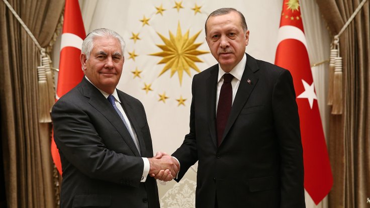 Cumhurbaşkanı Erdoğan, ABD Dışişleri Bakanı Tillerson’la görüştü