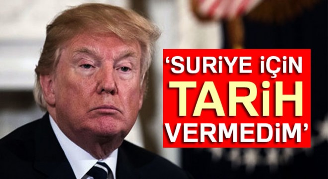 Trump’tan yeni tweet: Suriye saldırısı için tarih vermedim