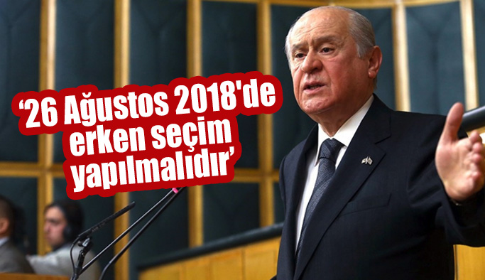 Devlet Bahçeli, erken seçim çağrısı yaptı