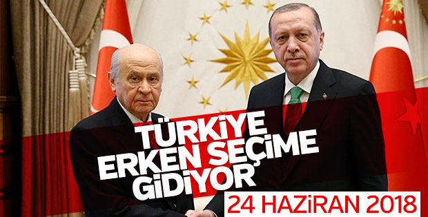 Erdoğan: Seçimler 24 Haziran’da yapılacak