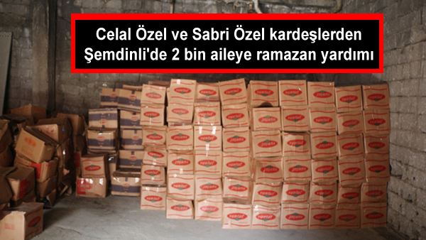 Özel kardeşlerden Şemdinli’de 2 bin aileye ramazan yardımı