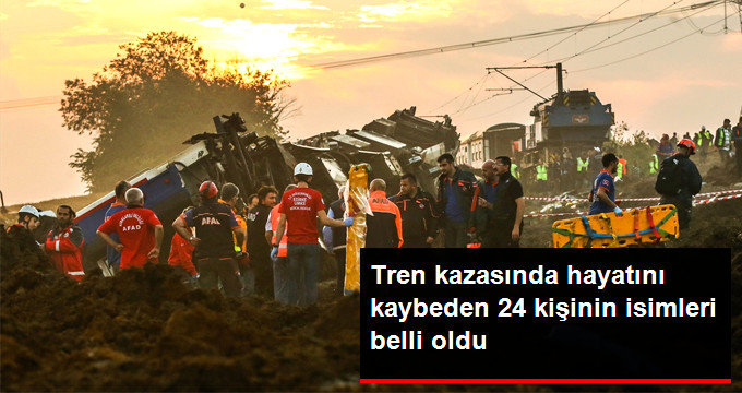 Tren kazasında ölenlerin isimleri belli oldu