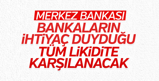 Merkez Bankası’ndan bankalara para desteği