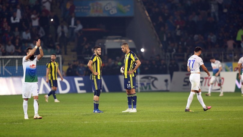 Çaykur Rizespor: 3 – Fenerbahçe: 0