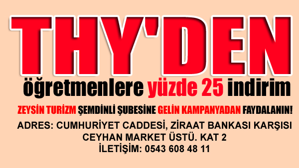 THY’den öğretmenlere yüzde 25 indirim