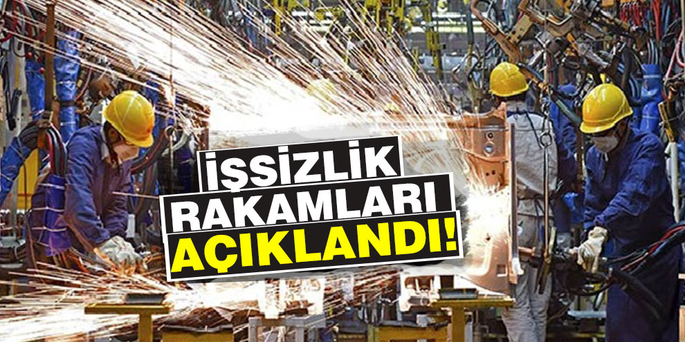 İşsizlik rakamları açıklandı