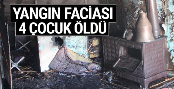 Konya’da yangın: 4 çocuk öldü