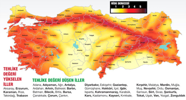 Türkiye’nin deprem haritası güncellendi: 6 ilde risk yükseldi