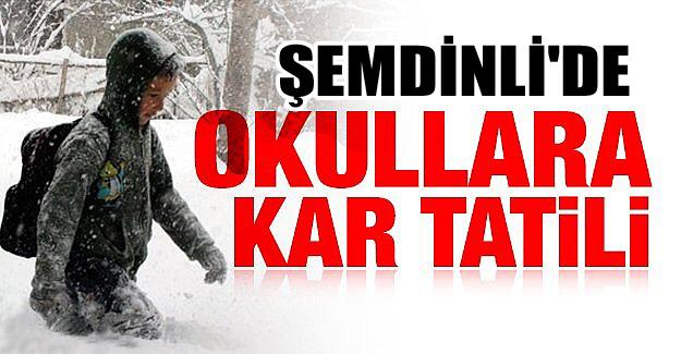 Şemdinli ve Derecik ilçelerinde okullara kar tatili